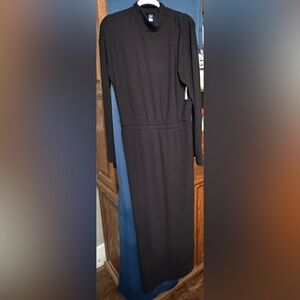 Old Navy Black Long Sleeve Dress